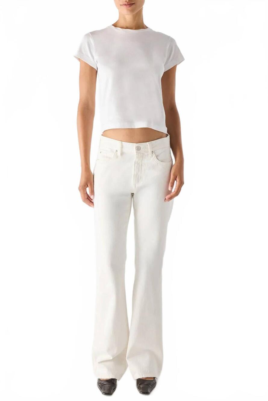 NEW AMO marcenia boot jean in eggshell